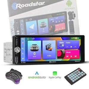 roadstar 6.8" single din car stereo | apple carplay & android auto for sale in kenya