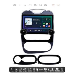 renault clio (2017 2020) android multimedia player | 11.5" diamond 2k screen & dual knob