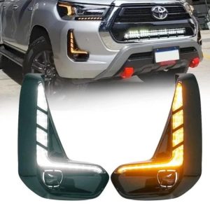 toyota hilux revo dual function drl led fog light surrounds for sale in kenya (2020–2026)