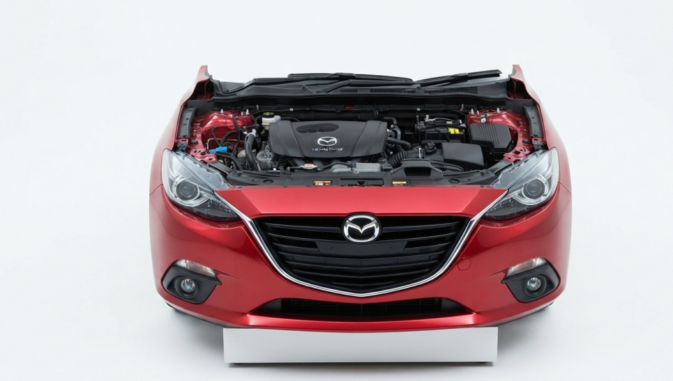 Mazda Axela nose cut in Kenya