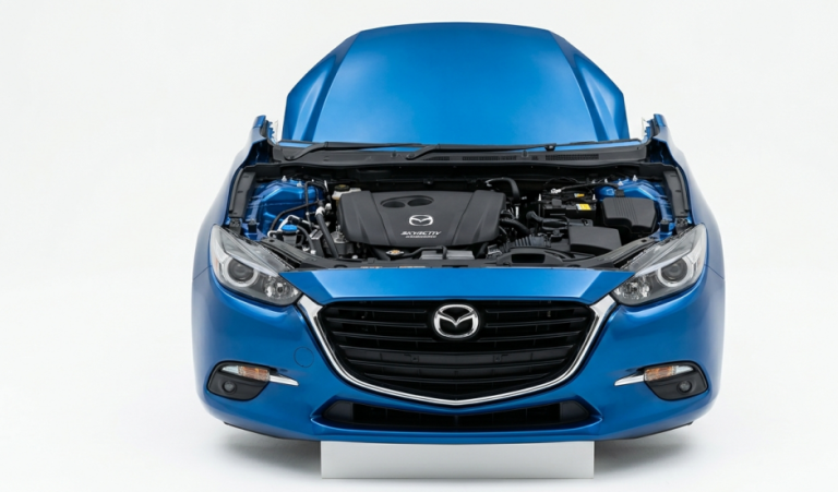 Mazda Axela nose cut in Kenya