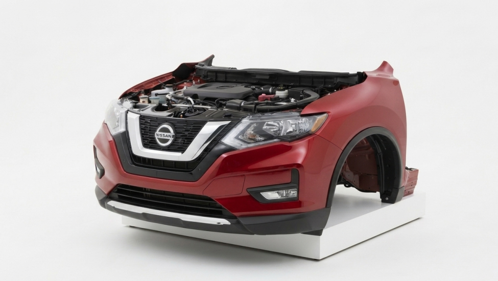 Nissan X-trail nose cut in Kenya