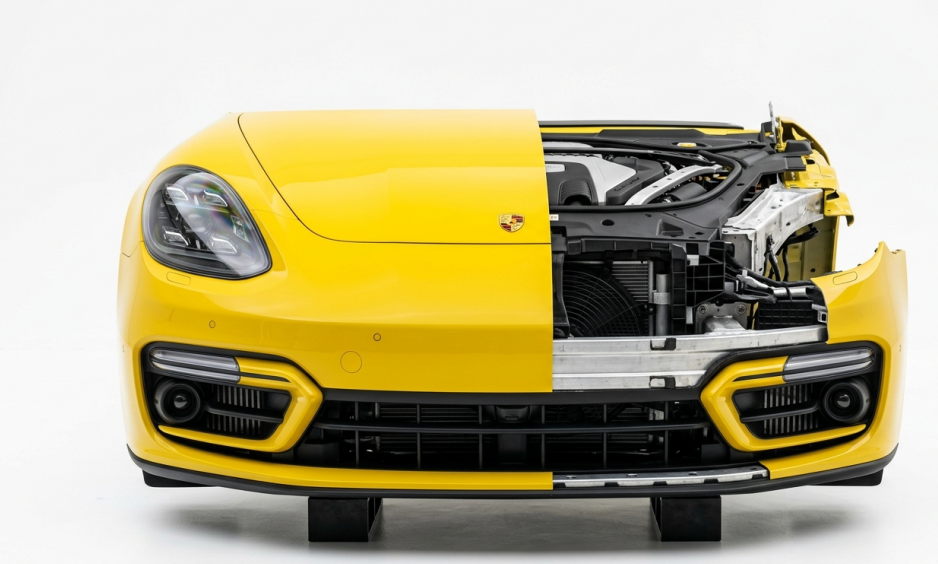 Porsche Panamera Nose Cut in Nairobi Kenya